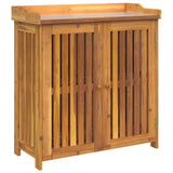 Garden Cabinet Brown 93 x 41.5 x 98cm Solid Acacia Wood