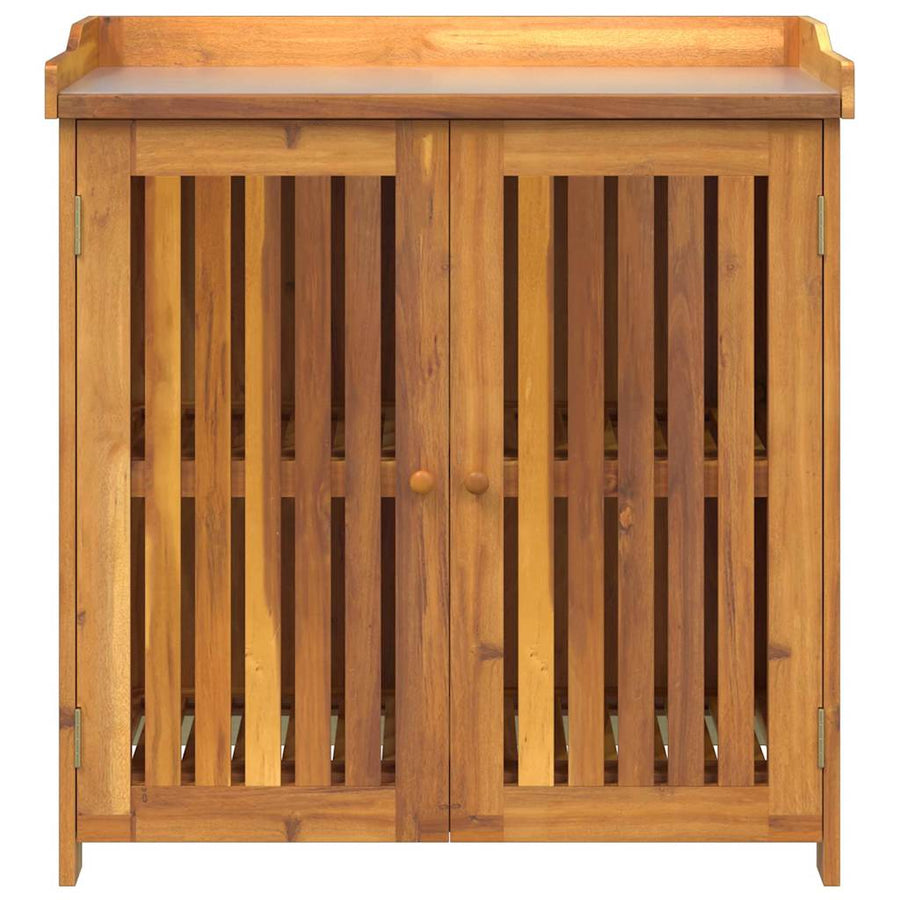 Garden Cabinet Brown 93 x 41.5 x 98cm Solid Acacia Wood
