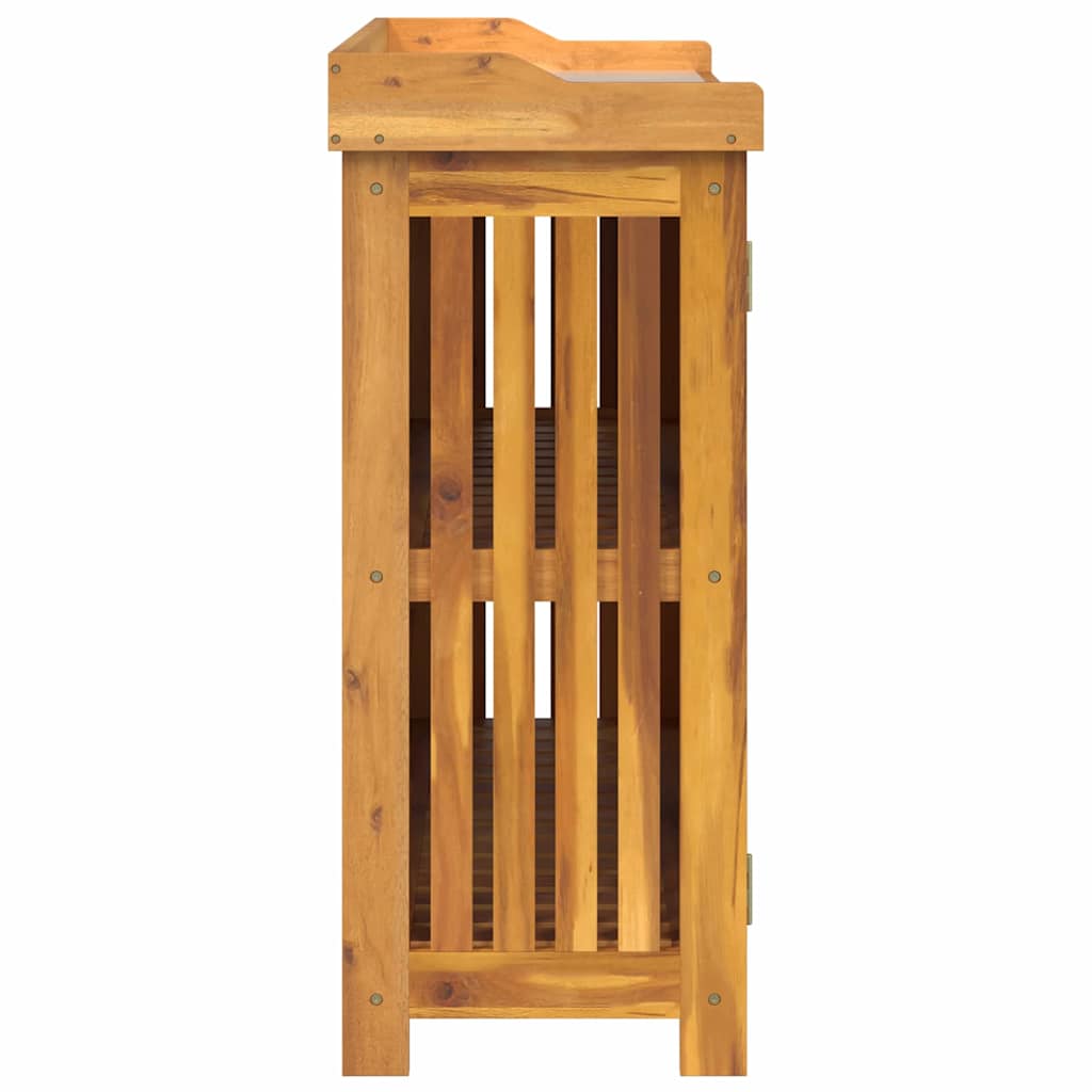 Garden Cabinet Brown 93 x 41.5 x 98cm Solid Acacia Wood