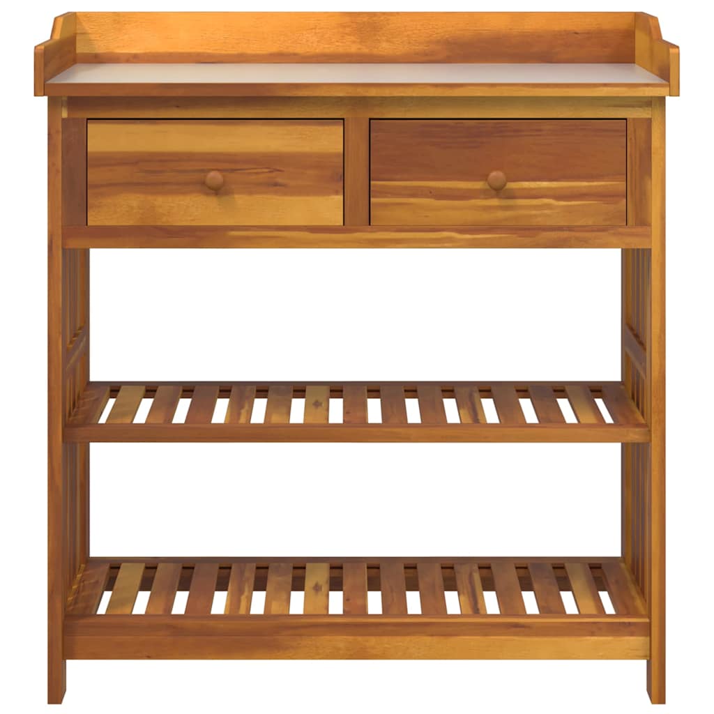 Garden Cabinet Brown 93 x 41.5 x 98cm Solid Acacia Wood