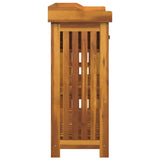 Garden Cabinet Brown 93 x 41.5 x 98cm Solid Acacia Wood