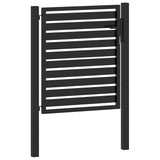 Garden Gate Lockable Black 100x100 cm Aluminium