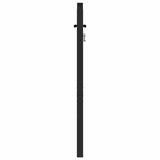 Garden Gate Lockable Black 100x100 cm Aluminium - Rear View