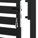 Garden Gate Lockable Black 100x100 cm Aluminium