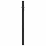 Garden Gate Lockable Black 100x120 cm Aluminium - Rear View