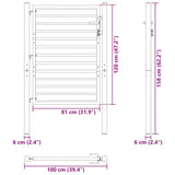 Garden Gate Lockable Black 100x120 cm Aluminium - Extra Image