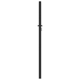 Garden Gate Lockable Black 100x150 cm Aluminium - Rear View