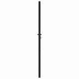 Garden Gate Lockable Black 100x180 cm Aluminium - Rear View