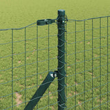 Fence Posts Manual 13 pcs Green Ø32mm 150 cm Galvanised steel - Side View