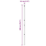 Fence Posts Manual 7 pcs Green Ø32mm 200 cm Galvanised steel - Extra Image