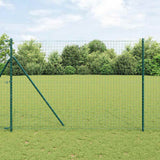 Fence Posts Manual 13 pcs Green Ø32mm 200 cm Galvanised steel