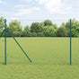 Embedded Fence Post 13 pcs Green Powder-Coated Steel