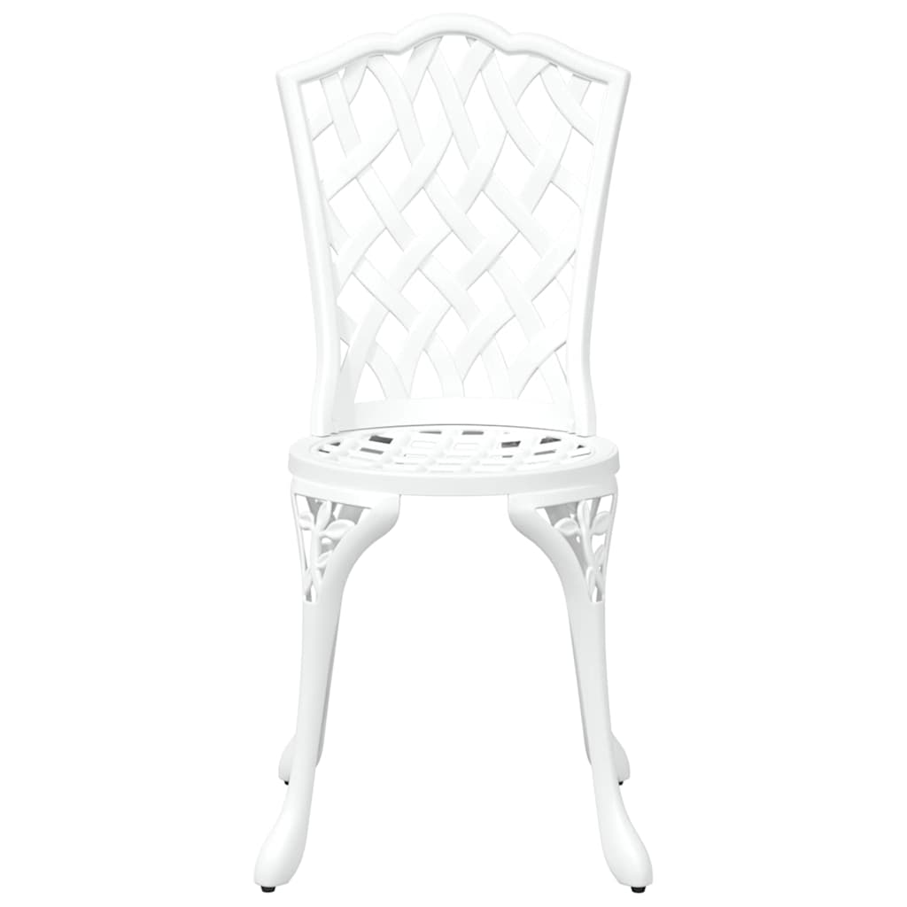 Garden Dining Set 7 pcs White Aluminium