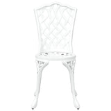 Garden Dining Set 7 pcs White Aluminium
