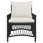 Garden Chair Black Poly Rattan