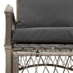 Garden Chair Grey Poly Rattan