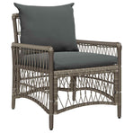Garden Chair Grey Poly Rattan