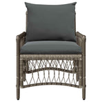 Garden Chair Grey Poly Rattan