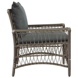 Garden Chair Grey 60 x 70 x 78cm Poly Rattan - 45-Degree Angle