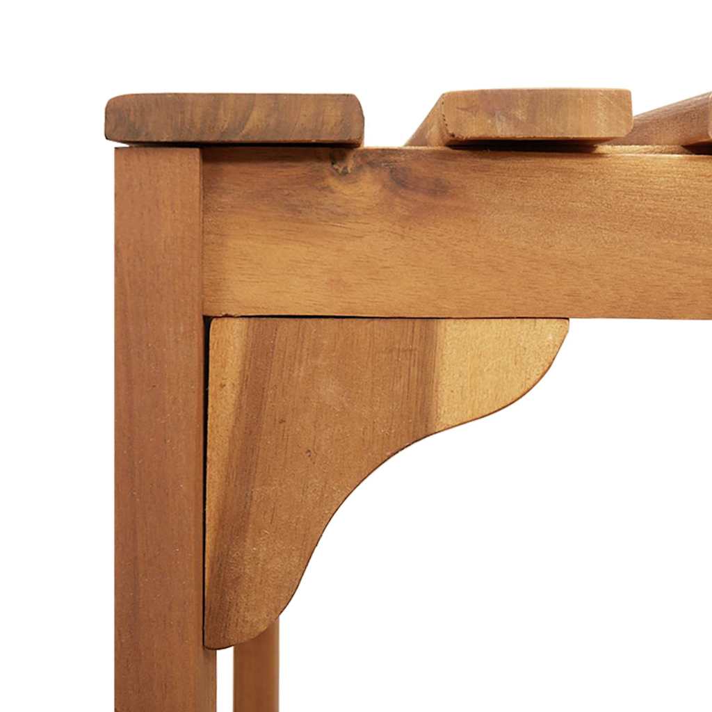 Square Outdoor Hot Tub Enclosure Brown 230 x 230 cm