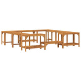 Hot Tub Surround Brown 230 x 230 cm Solid Acacia Wood