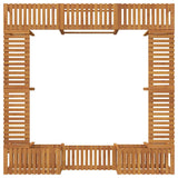 Hot Tub Surround Brown 230 x 230 cm Solid Acacia Wood