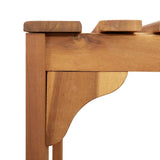 Square Outdoor Hot Tub Enclosure Brown 250 x 250 cm - Extra Image