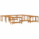 Hot Tub Surround Brown 255 x 255 x 55,5 cm Solid Acacia Wood