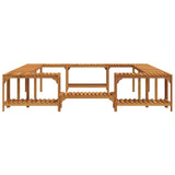 Hot Tub Surround Brown 255 x 255 x 55,5 cm Solid Acacia Wood