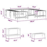 Hot Tub Surround Brown 255 x 255 x 55,5 cm Solid Acacia Wood