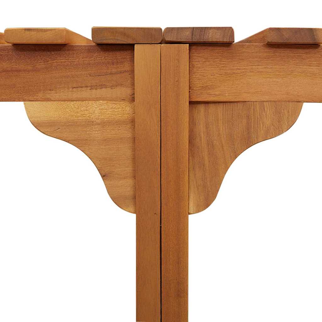 Round Hot Tub Enclosure Surround Brown Ø255 cm