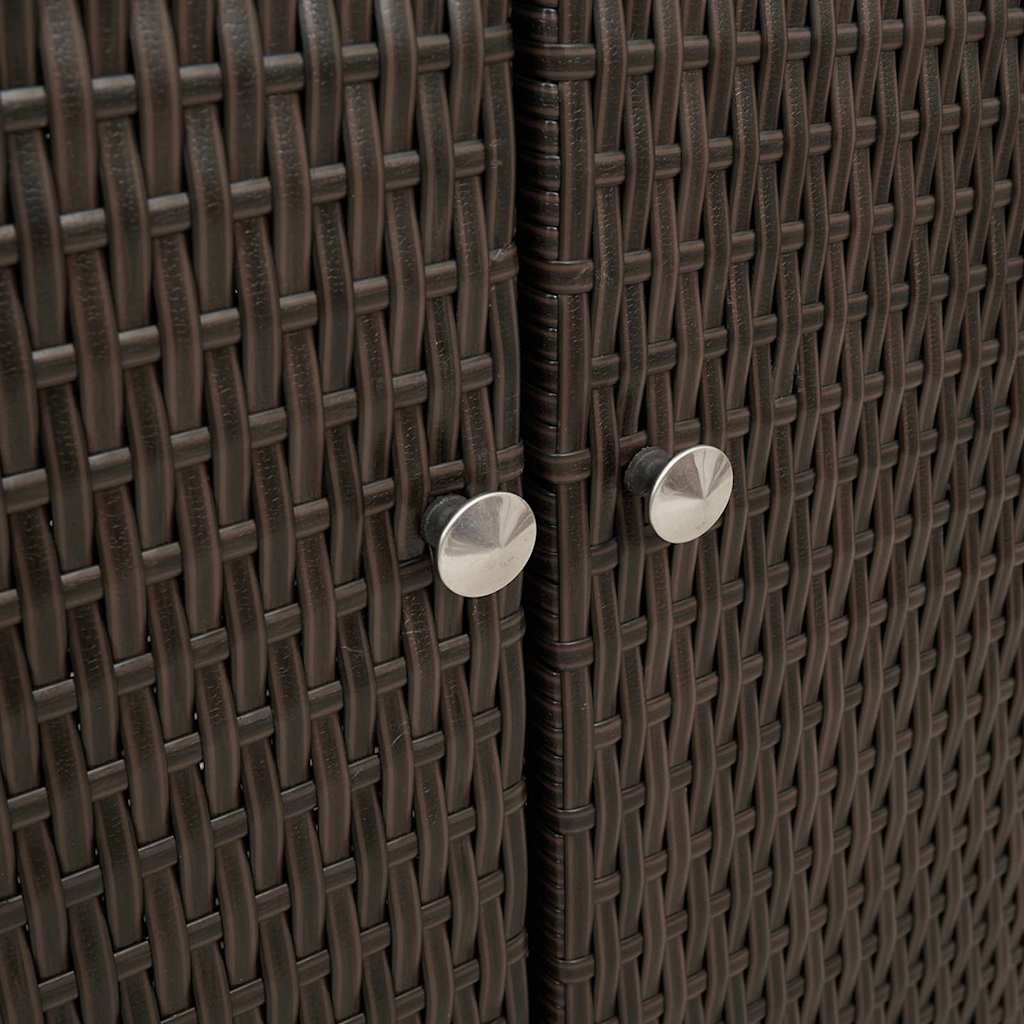 Storage Cabinet with Storage Brown 100 x 36 x 102 cm Rattan