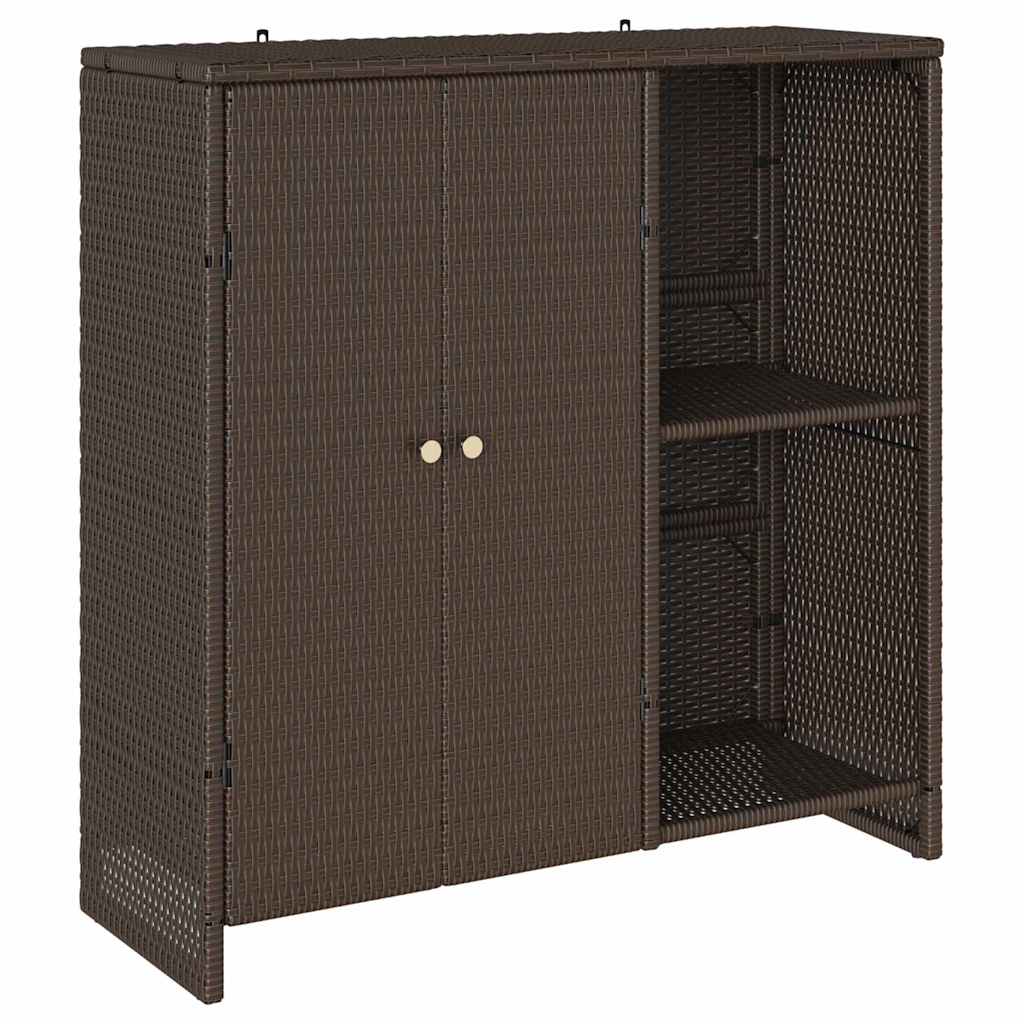 Storage Cabinet with Storage Brown 100 x 36 x 102 cm Rattan
