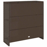 Storage Cabinet with Storage Brown 100 x 36 x 102 cm Rattan - Close-Up Angle