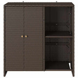 Storage Cabinet with Storage Brown 100 x 36 x 102 cm Rattan - 45-Degree Angle
