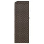 Storage Cabinet with Shelf Brown 100 x 36 x 102 cm Rattan