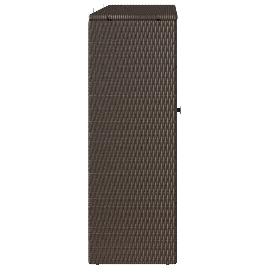 Storage Cabinet with Shelf Brown 100 x 36 x 102 cm Rattan