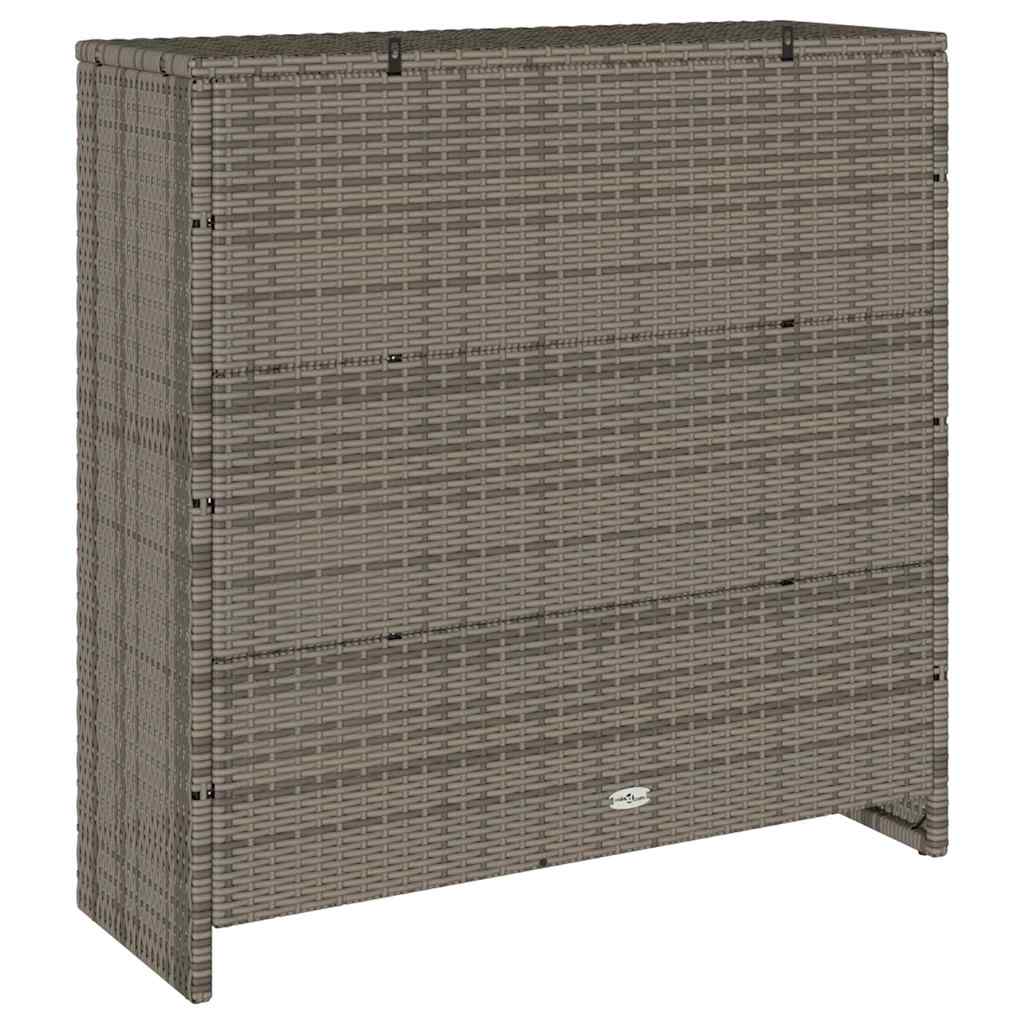 Storage Cabinet with Storage Grey 100 x 36 x 102 cm Rattan
