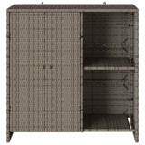 Storage Cabinet with Storage Grey 100 x 36 x 102 cm Rattan - 45-Degree Angle