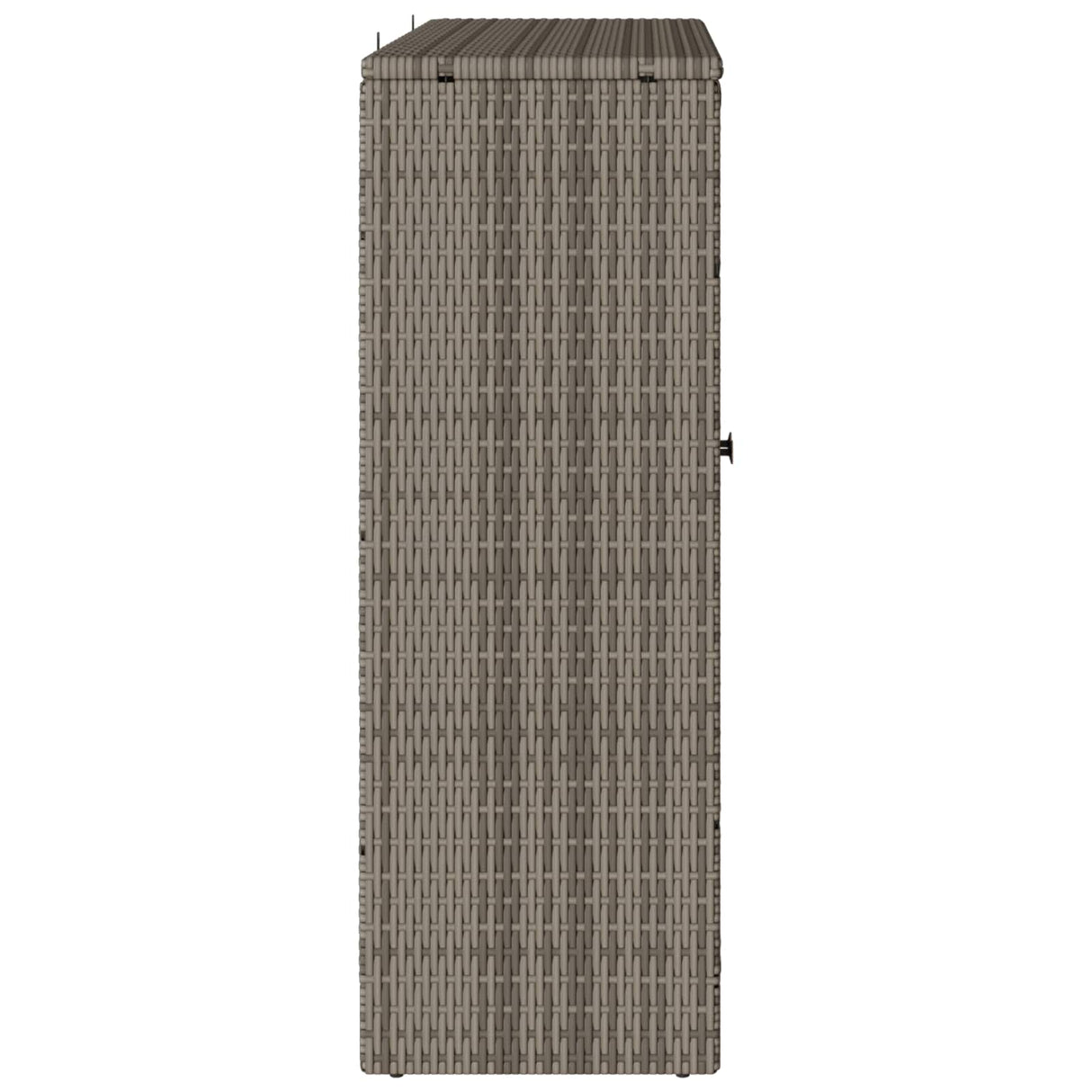 Storage Cabinet with Shelf Grey 100 x 36 x 102 cm Rattan