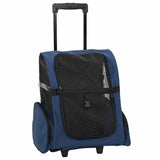 Pet Trolley 3-in-1 Design Blue 48x32x(57-106) cm Oxford Fabric - Front View