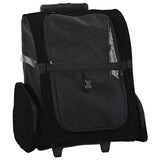 Pet Trolley 3-in-1 Design Black 48x32x(57-106) cm Oxford Fabric