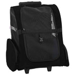 Pet Trolley 3-in-1 Design Black 48x32x(57-106) cm Oxford Fabric