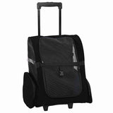 Pet Trolley 3-in-1 Design Black 48x32x(57-106) cm Oxford Fabric