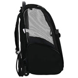 Pet Trolley 3-in-1 Design Black 48x32x(57-106) cm Oxford Fabric - Top-Down View