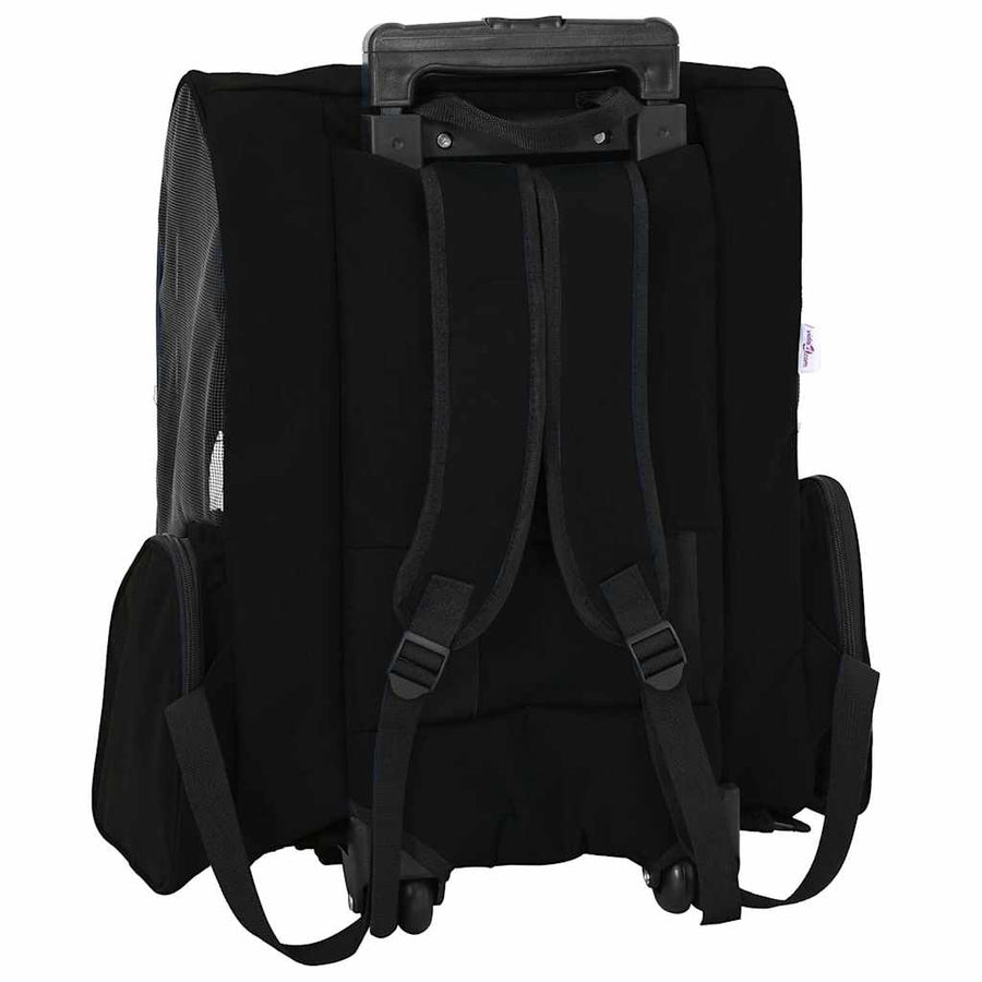 Pet Trolley 3-in-1 Design Black 48x32x(57-106) cm Oxford Fabric