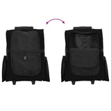 Pet Trolley 3-in-1 Design Black 48x32x(57-106) cm Oxford Fabric - Low Angle