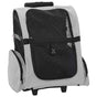 Pet Trolley 3-in-1 Design Grey 48x32x(57-106) cm Oxford Fabric