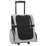 Pet Trolley 3-in-1 Design Grey 48x32x(57-106) cm Oxford Fabric - Front View