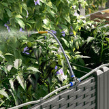 Garden Planter 3 pcs Black 120 x 40 x 142 cm PP